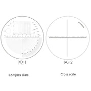 8 LED Lights 3 Groups Of Optical Glass HD With Scale 10 Times Magnifying Glass, Specification: Complex Scale Board