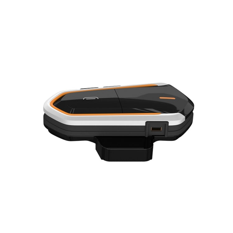 BT-S2 Helmet Bluetooth Headset FM Radio/CSR Full Duplex Walkie Talkie(Black Orange)