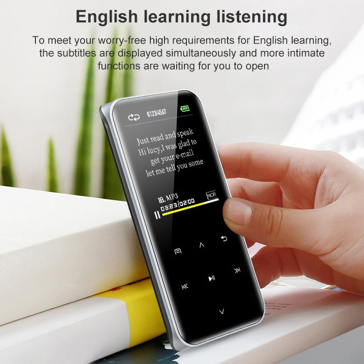 M22 Portable Bluetooth Touch Screen MP3 Player Recorder E-Book, Memory Capacity: 8GB(Black)