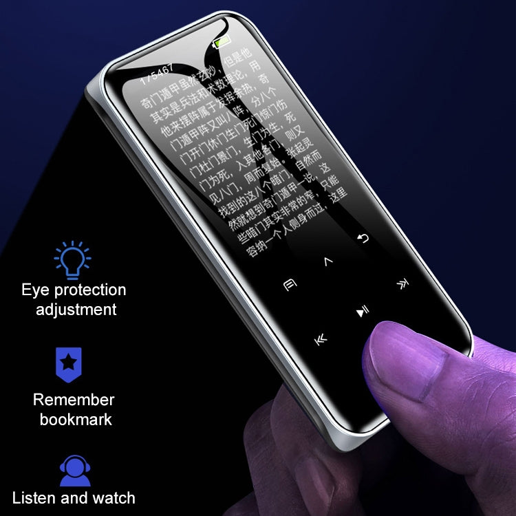 M22 Portable Bluetooth Touch Screen MP3 Player Recorder E-Book, Memory Capacity: 8GB(Black)