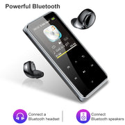 M22 Portable Bluetooth Touch Screen MP3 Player Recorder E-Book, Memory Capacity: 32GB(Black)