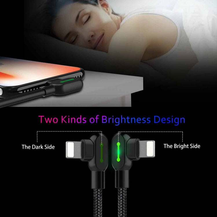 MCDODO 2A USB to 8 Pin Fast Charging Data Cable, Length:1.2m(Black)