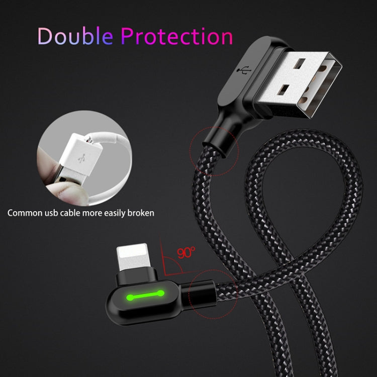 MCDODO 2A USB to 8 Pin Fast Charging Data Cable, Length:1.2m(Black)