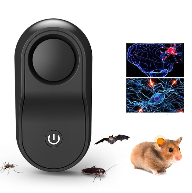 BG301 Ultrasonic Rodent Repeller Electronic Multi-Purpose Insect Repeller, Plug Type: EU Plug 220V(Black)