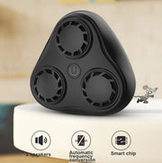 BG310 3-Horn Ultrasonic Automatic Frequency Conversion Mouse Repeller/Insect Repellent/Mosquito Repellent, Product specifications: EU Plug 220V(Black)