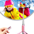 Y202 Bluetooth Selfie Stick With Floor Tripod Stand Mobile Phone Selfie Camera(Pink) - Selfie Sticks by PMC TechLife | Online Shopping South Africa | PMC TechLife | Buy Now Pay Later Mobicred