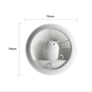 DZ-K610 Human Body Induction Night Light Cute Pet Bedroom Atmosphere Light USB Cabinet Wall Lamp(White)