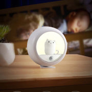 DZ-K610 Human Body Induction Night Light Cute Pet Bedroom Atmosphere Light USB Cabinet Wall Lamp(White)