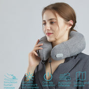 PL60 Neck Massager Cervical Spine Massage Pillow Household Inflatable U-Shaped Neck Pillow(Gray)