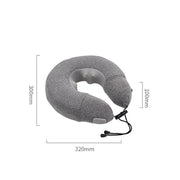 PL60 Neck Massager Cervical Spine Massage Pillow Household Inflatable U-Shaped Neck Pillow(Gray)
