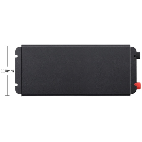 XUYUAN 4000W Car Inverter LED Colorful Atmosphere Light 4 USB Charging Converter, Specification: 24V-220V