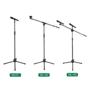 ML02  Live Microphone Lift Stand Floor Microphone Stand Stage Performance Vertical Tripod