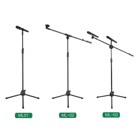 ML02  Live Microphone Lift Stand Floor Microphone Stand Stage Performance Vertical Tripod