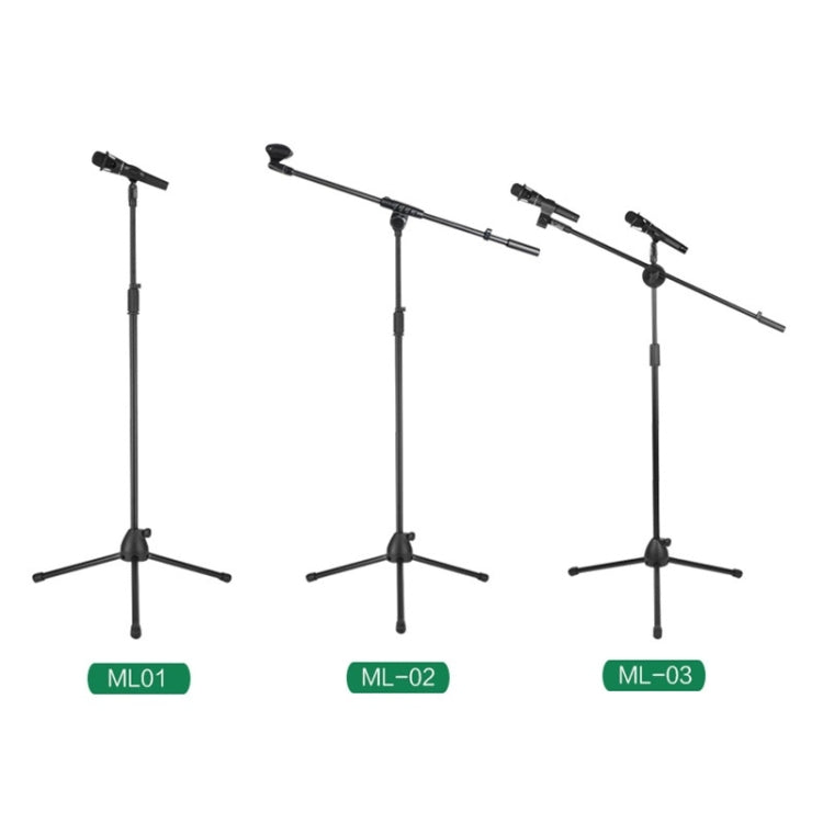 ML03  Live Microphone Lift Stand Floor Microphone Stand Stage Performance Vertical Tripod