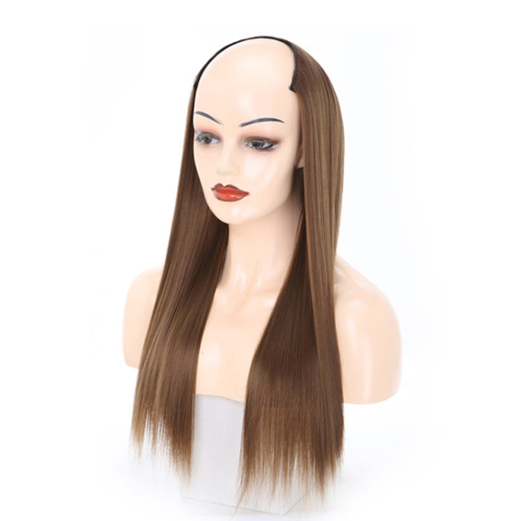 Wig Half Headgear Long Straight Hair U-Shaped Wig Headgear, Colour: 11.US-12