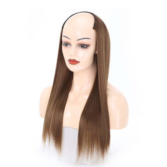 Wig Half Headgear Long Straight Hair U-Shaped Wig Headgear, Colour: 11.US-12