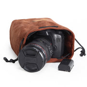 S.C.COTTON Liner Shockproof Digital Protection Portable SLR Lens Bag Micro Single Camera Bag Square Blue S