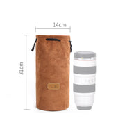 S.C.COTTON Liner Shockproof Digital Protection Portable SLR Lens Bag Micro Single Camera Bag Round Khaki L