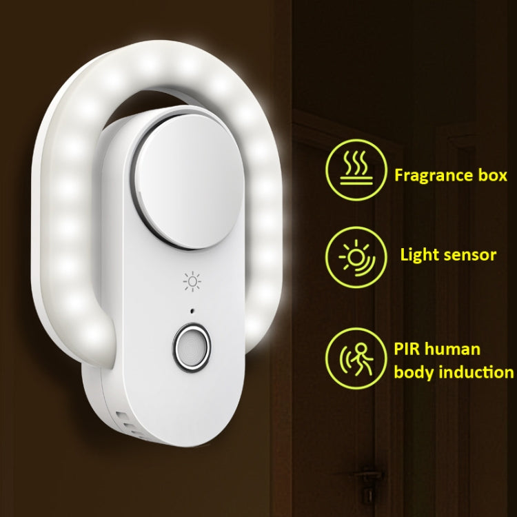 M8 PIR&Light Smart Dual Induction Night Light Negative Ion Air Purification Aromatherapy Night Light Corridor Light Reading Light