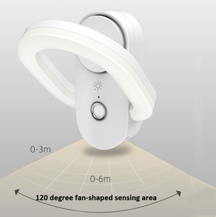 M8 PIR&Light Smart Dual Induction Night Light Negative Ion Air Purification Aromatherapy Night Light Corridor Light Reading Light