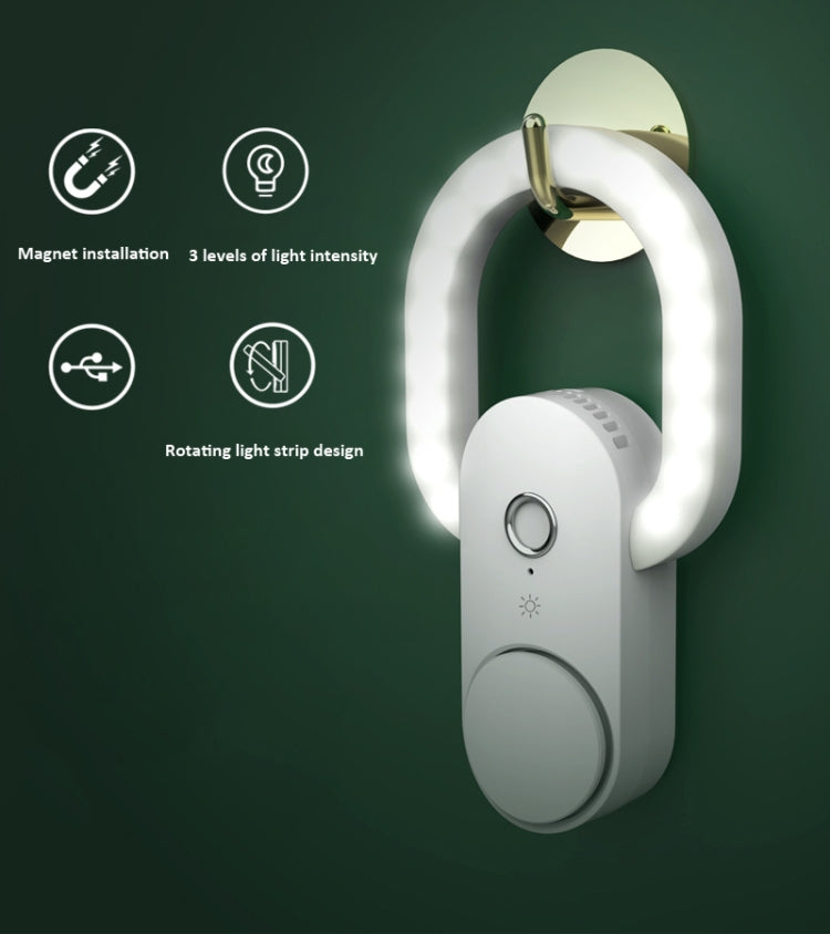 M8 PIR&Light Smart Dual Induction Night Light Negative Ion Air Purification Aromatherapy Night Light Corridor Light Reading Light