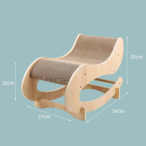 Corrugated Cat Scratching Board Shaker Claw Grinding Toy(Primary Color)