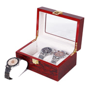 Wooden Baking Paint Watch Box Jewelry Storage Display Box(3-bit Spray Paint)