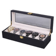 Wooden Baking Paint Watch Box Jewelry Storage Display Box(06 Black + Rice Matte) - free shipping - PMc TechLife - Order now!