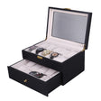 Wooden Baking Paint Watch Box Jewelry Storage Display Box(20-bit Black + Rice Matte) - free shipping - PMc TechLife - Order now!