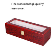 Wooden Baking Paint Watch Box Jewelry Storage Display Box(5-bit Paint)