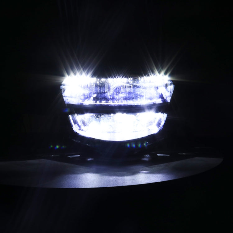Motorcycle LED Retro Headlights LED Far Near Beam Lights For Yamaha LC135 V2-V6(Transparent Glass)