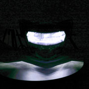 Motorcycle LED Retro Headlights LED Far Near Beam Lights For Yamaha LC135 V2-V6(Transparent Glass)