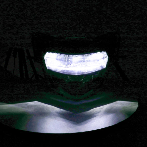 Motorcycle LED Retro Headlights LED Far Near Beam Lights For Yamaha LC135 V2-V6(Transparent Glass)