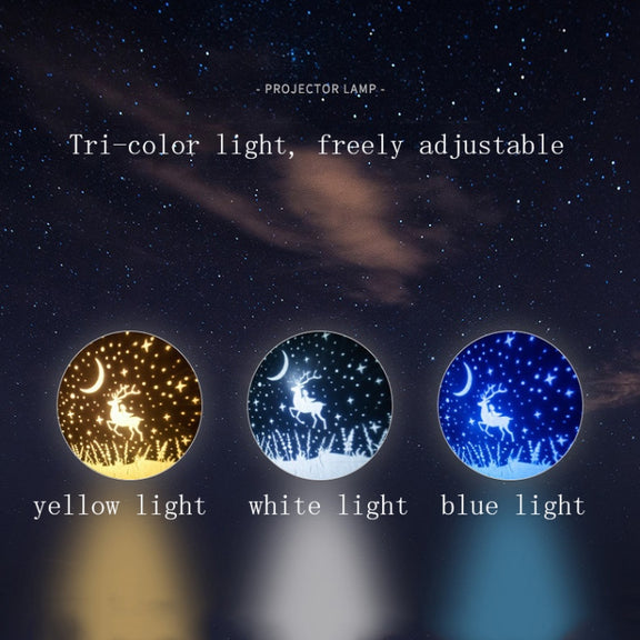 Fantasy Starry Sky Projector Night Light Atmosphere Light Valentine Day Gift, Style: Music Box
