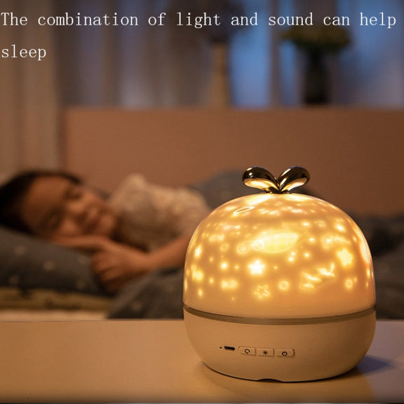 Fantasy Starry Sky Projector Night Light Atmosphere Light Valentine Day Gift, Style: Music Box