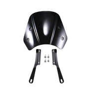 5-7 Inch Retro Motorcycle Windshield Universal Modified Windshield(Black)