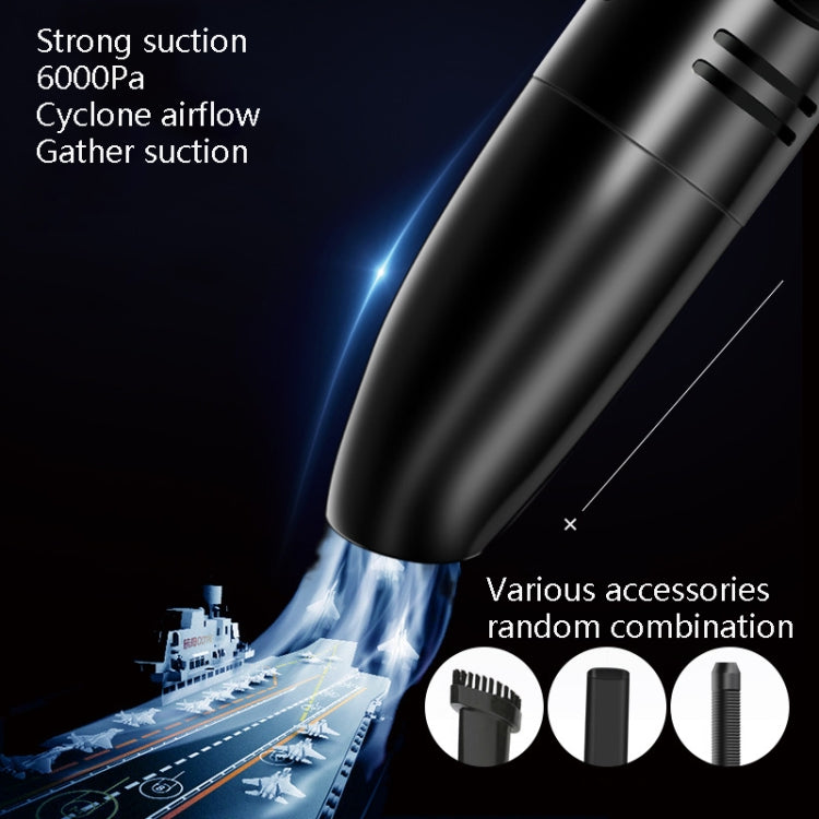 Car Handheld Portable Vacuum Cleaner Small Car Vacuum Cleaner Wireless Black