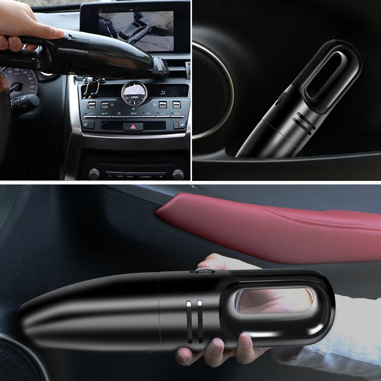 Car Handheld Portable Vacuum Cleaner Small Car Vacuum Cleaner Wireless Black