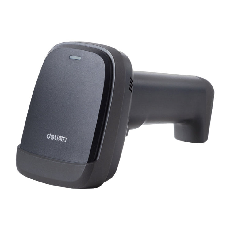 Deli 14952 Supermarket Cashier One-Dimensional QR Code Scanning Gun, Model: Black Wireless