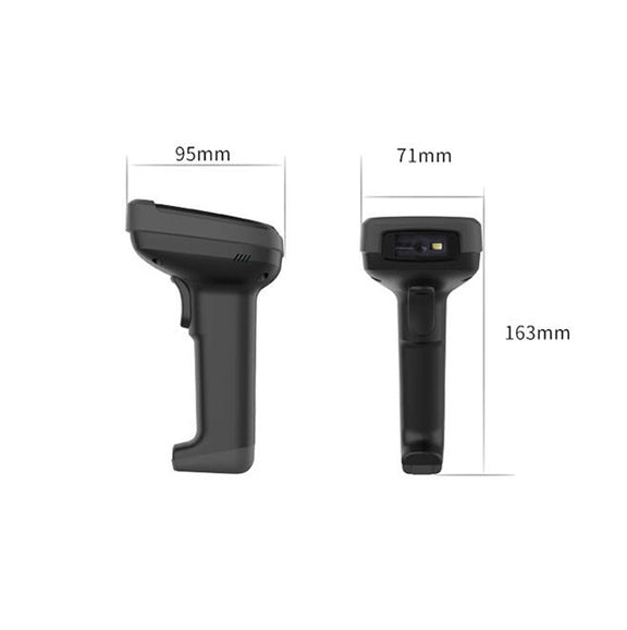 Deli 14952 Supermarket Cashier One-Dimensional QR Code Scanning Gun, Model: White Wireless