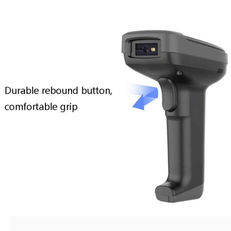 Deli 14952 Supermarket Cashier One-Dimensional QR Code Scanning Gun, Model: White Wireless