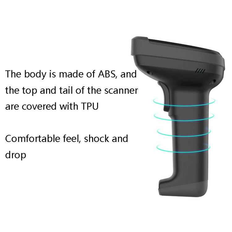 Deli 14952 Supermarket Cashier One-Dimensional QR Code Scanning Gun, Model: White Wireless