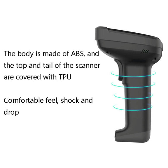 Deli 14952 Supermarket Cashier One-Dimensional QR Code Scanning Gun, Model: White Wireless
