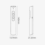 Deli 2.4G Flip Pen Business Presentation Remote Control Pen, Model: 2801 White (Red Light)