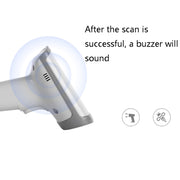 Deli 14950 One-Dimensional Two-Dimensional Scanner Supermarket Catering Scanning Gun, Model: Wired (White)