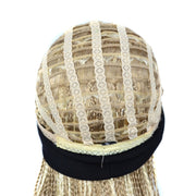 Colored Small Dirty Braid Wig Headgear Hair Band Style Small Braid Wig Headgear(1BTGRAY#7 Leopard Print)
