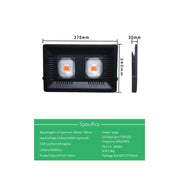100W Ultra-Thin LED Plant Light, Full Spectrum COB Growth Light, Vegetable, Fruit & Flower Greenhouse Fill Light Without Plug