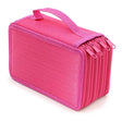 Solid Color Square Four-Layer Pencil Case Sketch Colorful Pencil Case With 72 Holes(Rose Red) - File Folder by PMC TechLife | Online Shopping South Africa | PMC TechLife | Buy Now Pay Later Mobicred
