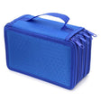 Solid Color Square Four-Layer Pencil Case Sketch Colorful Pencil Case With 72 Holes(Blue) - File Folder by PMC TechLife | Online Shopping South Africa | PMC TechLife | Buy Now Pay Later Mobicred