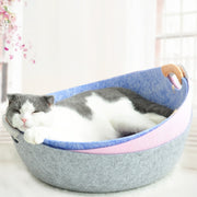 Four Seasons Universal Felt Nest For Pets Cat Bed Pet Supplies(Pink)